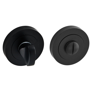 Click Here To Enlarge This Photo Of Eclipse 62291 Matt Black Thumbturn & Release on Round Rose (Freestyle Range)