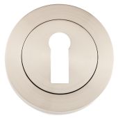 Eclipse 62661 Satin Nickel Standard Keyway Escutcheon on Round Rose (Freestyle Range)