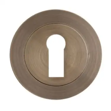 Click Here To Enlarge This Photo Of Eclipse 62761 Antique Bronze Standard Keyway Escutcheon on Round Rose (Freestyle Range)