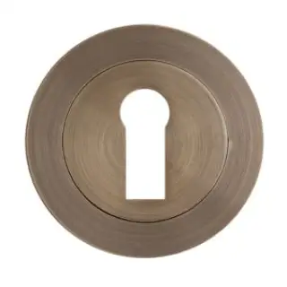 Eclipse 62761 Antique Bronze Standard Keyway Escutcheon on Round Rose (Freestyle Range)