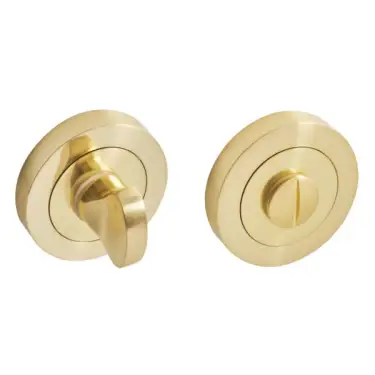 Click Here To Enlarge This Photo Of Eclipse 62891 Satin Brass Thumbturn & Release on Round Rose (Freestyle Range)