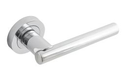 Eclipse 31690 Polished Chrome 'Aurelia' Lever on Round Rose Set (Insignia Range)