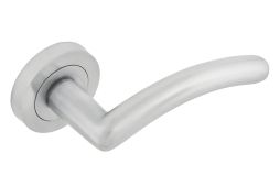 Eclipse 37693 Satin Chrome 'Clarissa' Lever on Round Rose Set (Insignia Range)