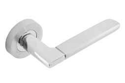 Eclipse 63109 Polished/Satin Chrome 'Fiorenza' Lever on Round Rose Set (Insignia Range)