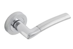Eclipse 63115 Polished/Satin Chrome 'Tifosi' Lever on Round Rose Set (Insignia Range)