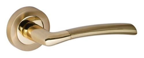 Click Here To Enlarge This Photo Of Eclipse 63116 Polished/Satin Brass 'Tifosi' Lever on Round Rose Set (Insignia Range)
