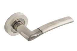 Eclipse 63117 Black Nickel/Satin Nickel 'Tifosi' Lever on Round Rose Set (Insignia Range)