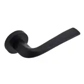 Eclipse 63221 Matt Black 'Lanza' Lever on Round Rose Set (Insignia Range)