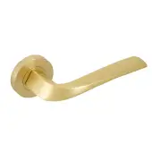 Eclipse 63223 Satin Brass 'Lanza' Lever on Round Rose Set (Insignia Range)