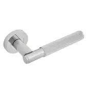 Eclipse 63232 Satin Nickel Knurled Lever on Round Rose Set (Insignia Range)