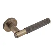 Eclipse 63235 Antique Bronze Knurled Lever on Round Rose Set (Insignia Range)