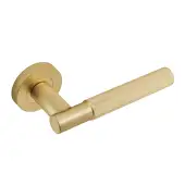 Eclipse 63243 Satin Brass 'Linear' Lever on Round Rose Set (Insignia Range)