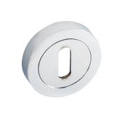 Eclipse 31161 Polished Chrome Standard Keyway Escutcheon on Round Rose (Insignia Range)
