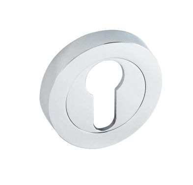 Click Here To Enlarge This Photo Of Eclipse 31163 Polished Chrome Euro Profile Escutcheon on Round Rose (Insignia Range)