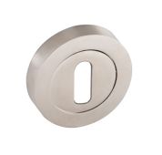 Eclipse 37461 Satin Chrome Standard Keyway Escutcheon on Round Rose (Insignia Range)
