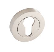 Eclipse 63650 Satin Nickel Euro Profile Escutcheon on Round Rose (Insignia Range)