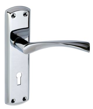 Click Here To Enlarge This Photo Of Eclipse 31721 Polished Chrome 'Monza' Lever Lock Set