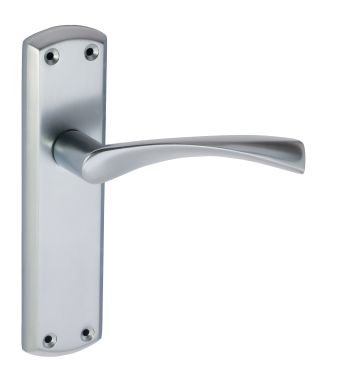 Click Here To Enlarge This Photo Of Eclipse 37722 Satin Chrome 'Monza' Lever Latch Set