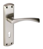 Eclipse 63725 Satin Nickel 'Monza' Lever Lock Set
