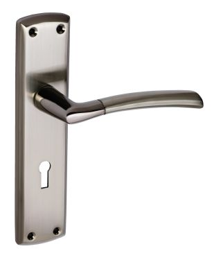 Click Here To Enlarge This Photo Of Eclipse 63145 Black Nickel/Satin Nickel 'Tifosi' Lever Lock Set