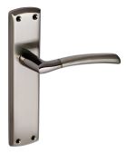 Eclipse 63146 Black Nickel/Satin Nickel 'Tifosi' Lever Latch Set