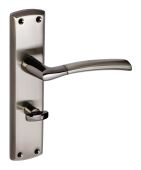 Eclipse 63147 Black Nickel/Satin Nickel 'Tifosi' Lever Bathroom Set