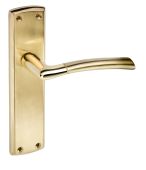 Eclipse 63150 Polished/Satin Brass 'Tifosi' Lever Latch Set