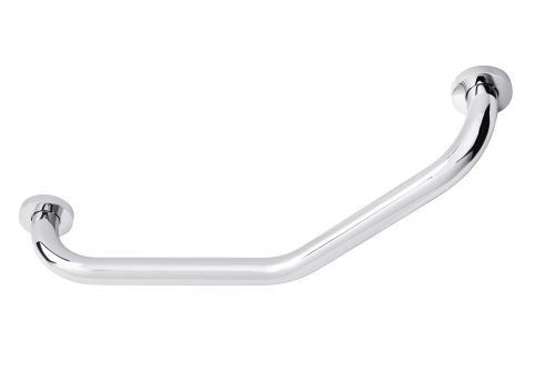 Click Here To Enlarge This Photo Of Eclipse 80021 Polished Chrome 400mm x 32mm Angled Grab Rail with Concealed Fixings