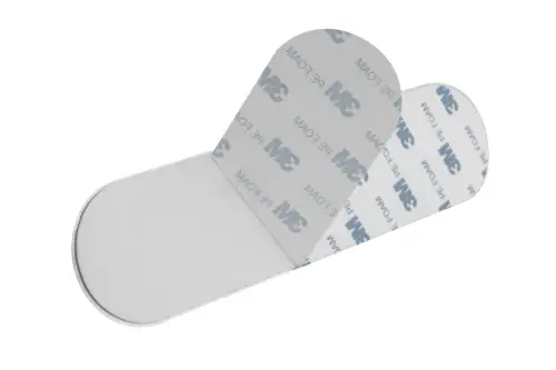 Click Here To Enlarge This Photo Of Eclipse 34735 Satin Stainless Steel Self Adhesive Double Angled Coat Hook