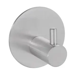 Eclipse 34737 Satin Stainless Steel Self Adhesive Single Coat Hook