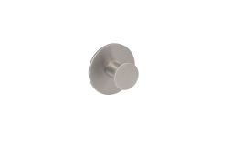 Eclipse 34742 Satin Stainless Steel Self Adhesive Single Circular Coat Hook
