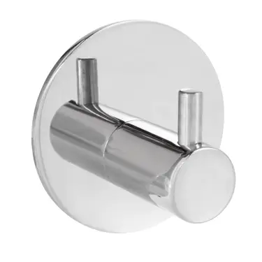Click Here To Enlarge This Photo Of Eclipse 34747 Polished Stainless Steel Self Adhesive Single Coat Hook