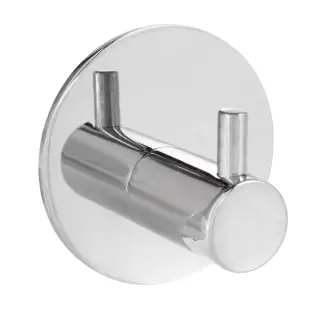 Eclipse 34747 Polished Stainless Steel Self Adhesive Single Coat Hook