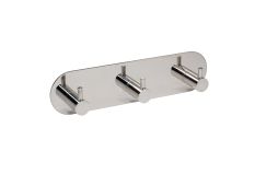 Eclipse 34749 Polished Stainless Steel Self Adhesive Trio Coat Hook