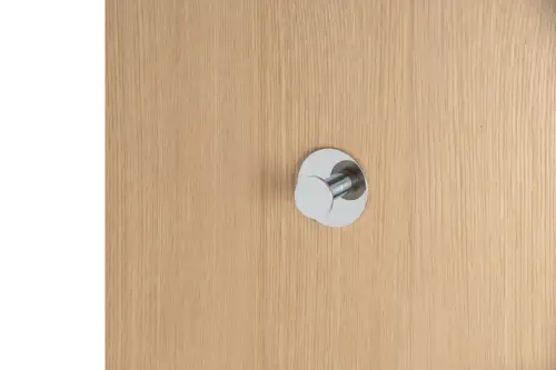 Click Here To Enlarge This Photo Of Eclipse 34752 Polished Stainless Steel Self Adhesive Single Circular Coat Hook