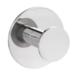 Eclipse 34752 Polished Stainless Steel Self Adhesive Single Circular Coat Hook