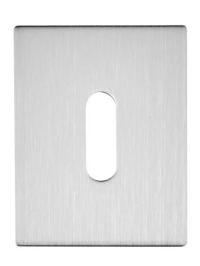 Click Here To Enlarge This Photo Of Eclipse 34761 Satin Stainless Steel 45x60x2mm Self Adhesive Key Hole Escutcheon