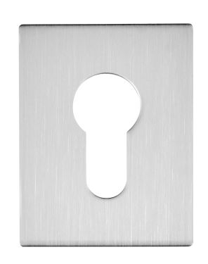 Click Here To Enlarge This Photo Of Eclipse 34762 Satin Stainless Steel 45x60x2mm Self Adhesive Euro Profile Escutcheon