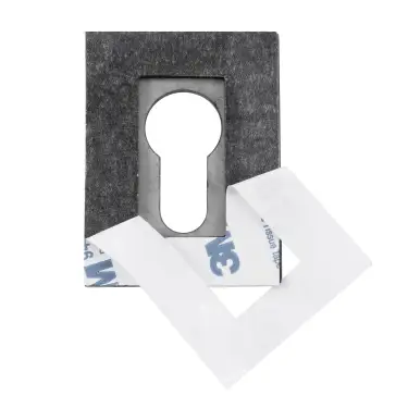 Click Here To Enlarge This Photo Of Eclipse 34762 Satin Stainless Steel 45x60x2mm Self Adhesive Euro Profile Escutcheon