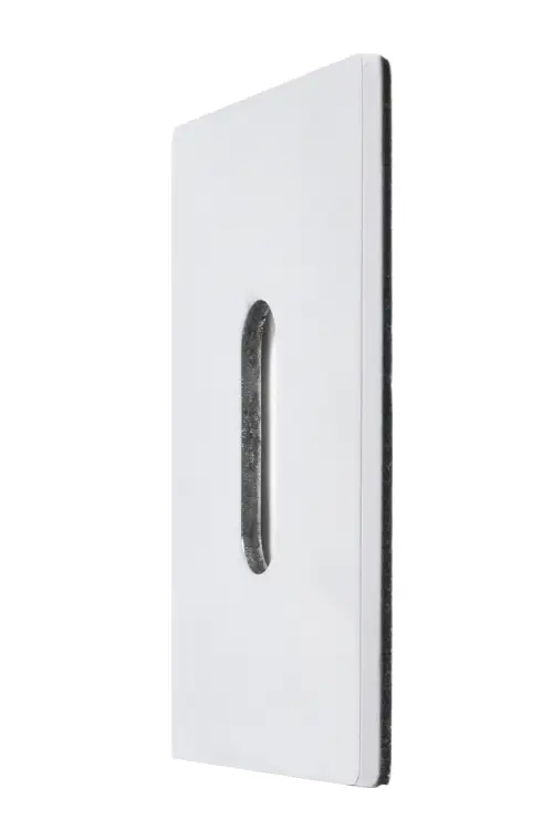 Click Here To Enlarge This Photo Of Eclipse 34763 Polished Stainless Steel 45x60x2mm Self Adhesive Key Hole Escutcheon