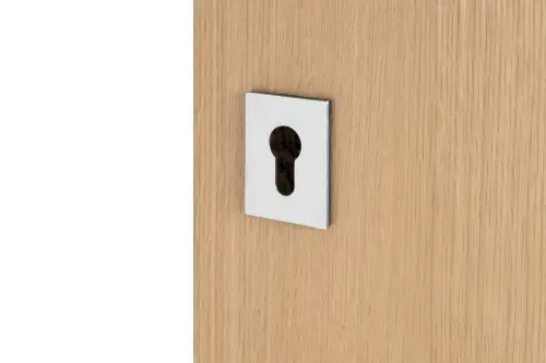 Click Here To Enlarge This Photo Of Eclipse 34764 Polished Stainless Steel 45x60x2mm Self Adhesive Euro Profile Escutcheon
