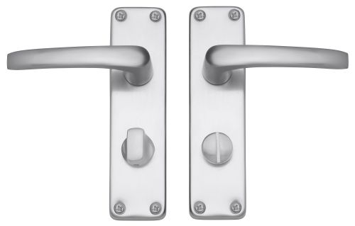 Click Here To Enlarge This Photo Of Eclipse 32406 Satin Anodised Aluminium Excell Avon Lever Bathroom/Privacy Set
