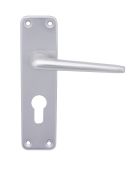Eclipse 39916 Satin Anodised Aluminium 2000 Series Lever Euro Profile Set (47.5mm c/c)