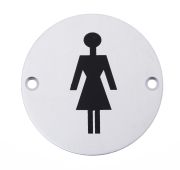 Eclipse 32035 Satin Anodised Aluminium 76mm Female Symbol