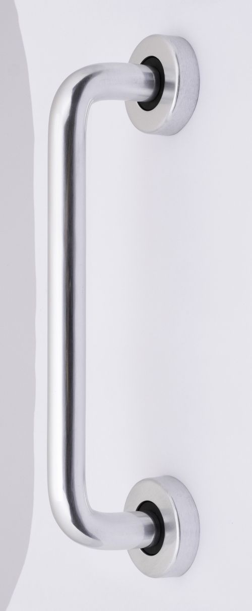 Click Here To Enlarge This Photo Of Eclipse 32442 Satin Anodised Aluminium 227x19mm Concealed Fix D Shape Pull Handle On Rose