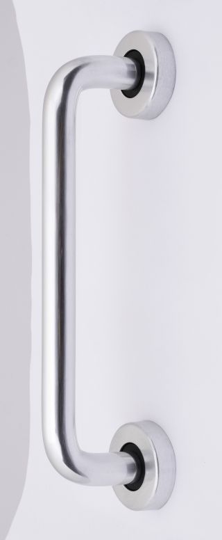 Eclipse 32442 Satin Anodised Aluminium 227x19mm Concealed Fix D Shape Pull Handle On Rose