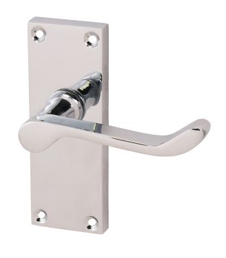 Click Here To Enlarge This Photo Of Eclipse 31316 Victorian Scroll Polished Chrome 'Picasso' Lever Latch Set