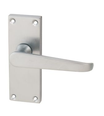 Click Here To Enlarge This Photo Of Eclipse 37291 Victorian Straight Satin Chrome 'Cezanne' Lever Latch Set
