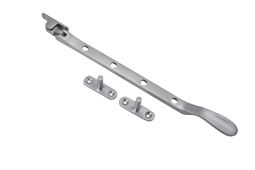 Eclipse 37815 Victorian Pattern Satin Chrome 254mm Casement Stay