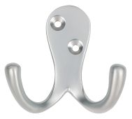 Eclipse 37864 Satin Chrome 50mm Victorian Double Robe Hook